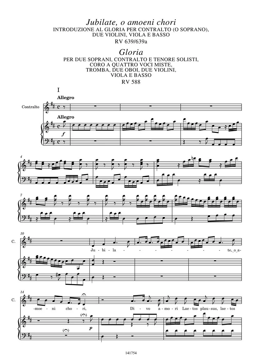 Vivaldi: Jubilate, O Amoeni Chori RV639/RV639a & Gloria RV588 Critical Edition Vocal Score - Image 6