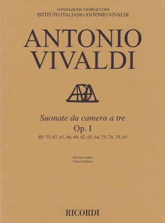 Vivaldi Suonate Da Camera a Tre Op. 1rv 71, 67, 61, 66, 69, 62, 6 5, 64, 75, 78, 79, 83