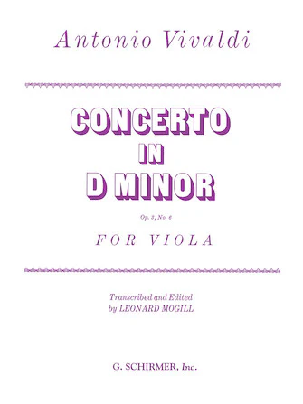 Vivaldi Concerto in D Minor, Op. 3, No. 6