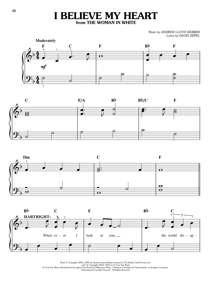 Lloyd Webber, Andrew - Sheet Music Collection for Easy Piano - Image 5