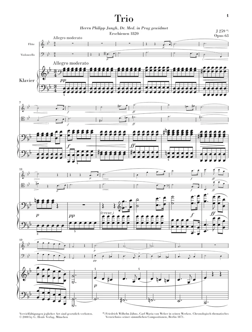 Weber: Trio, Op. 63 - Image 2