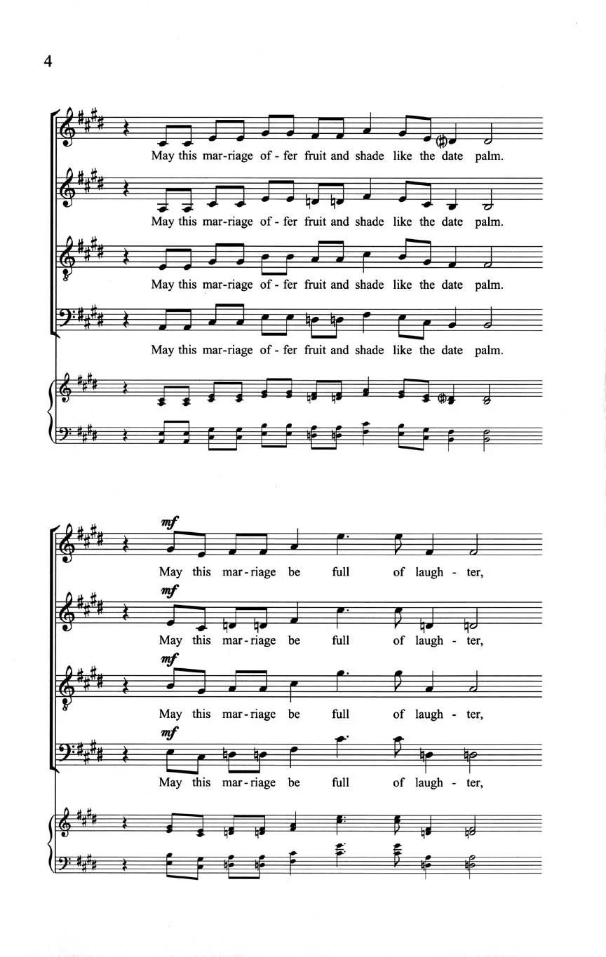 Whitacre This Marriage SATB a cappella - Image 3