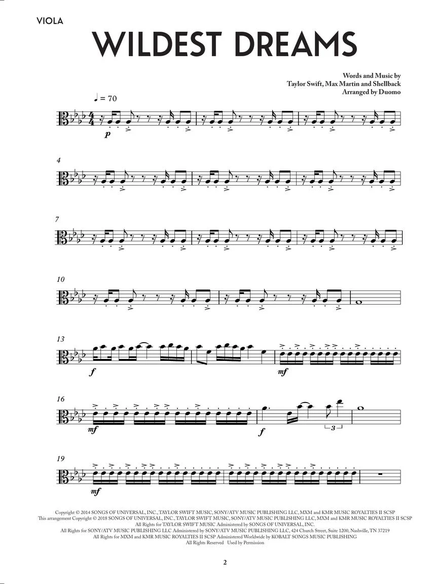 Wildest Dreams From Bridgerton for String Quartet - Image 3