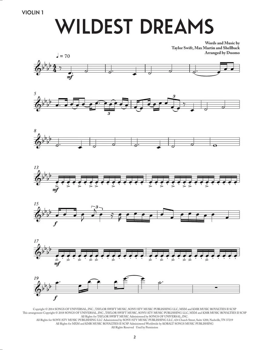 Wildest Dreams From Bridgerton for String Quartet - Image 4