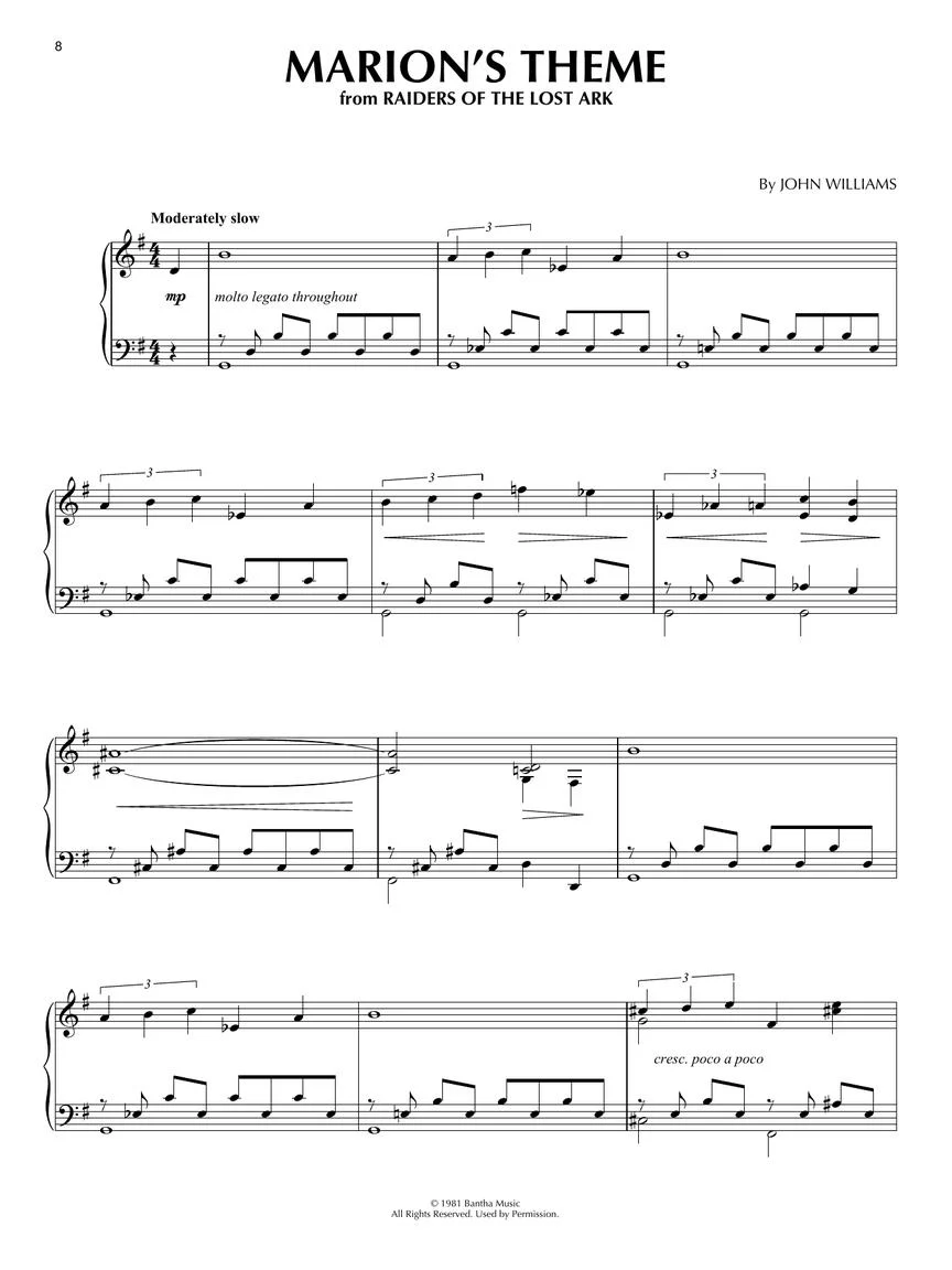 Willams Indiana Jones Piano Solo Collection - Image 3