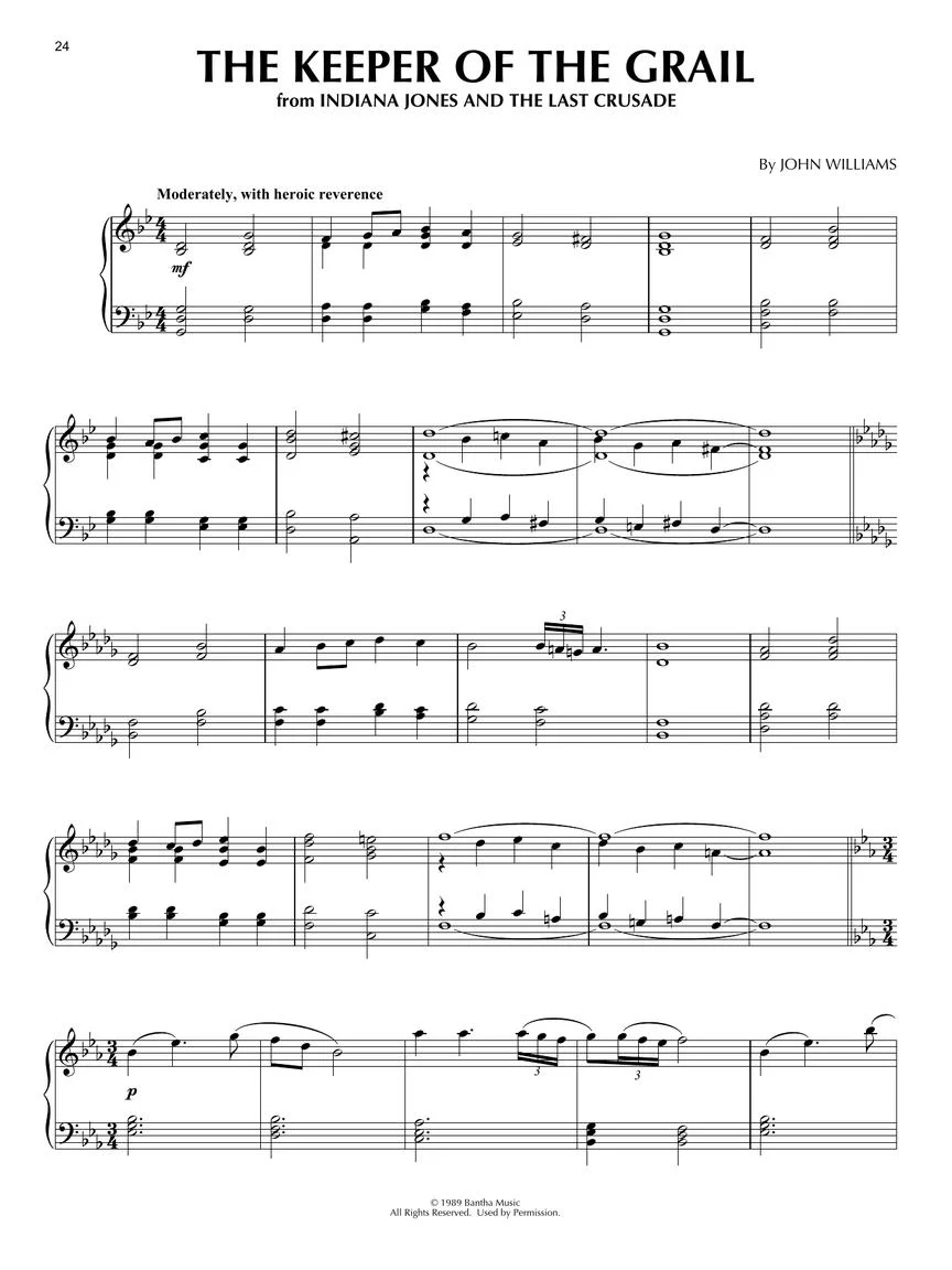 Willams Indiana Jones Piano Solo Collection - Image 5