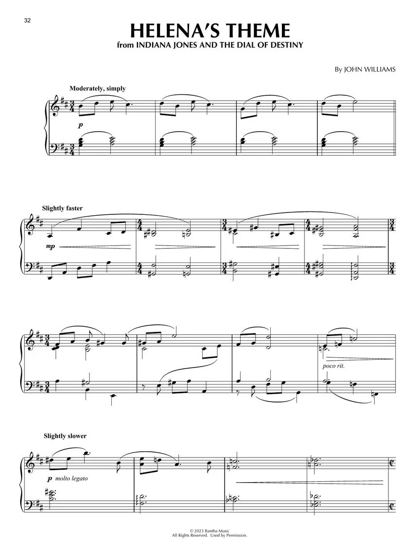 Willams Indiana Jones Piano Solo Collection - Image 7