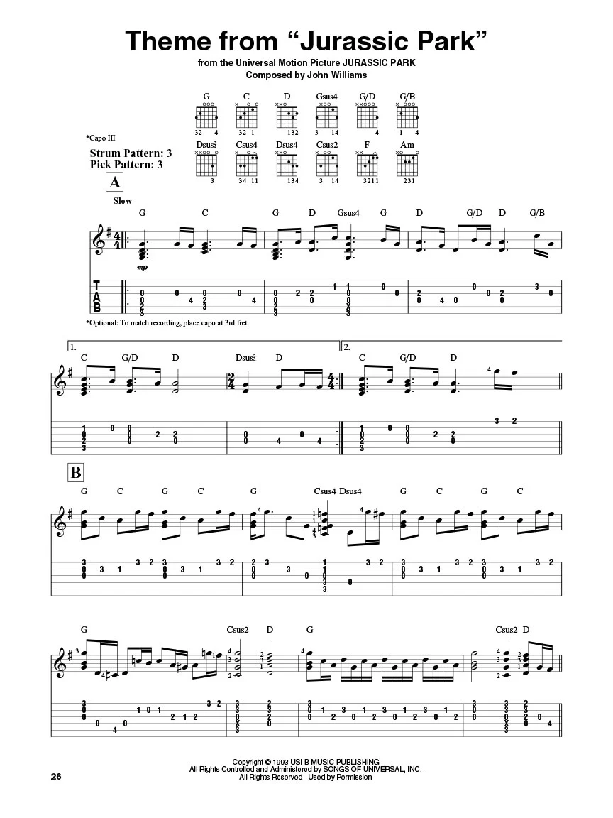 Williams, John - Best of - Easy Guitar with Tab - Image 4