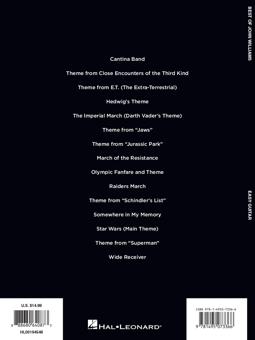 Williams, John - Best of - Easy Guitar with Tab - Image 6