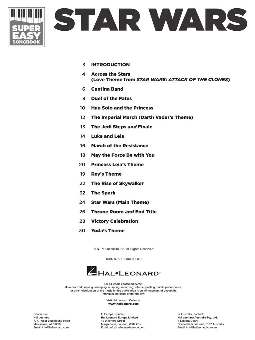 Williams Star Wars – Super Easy Songbook - Image 2