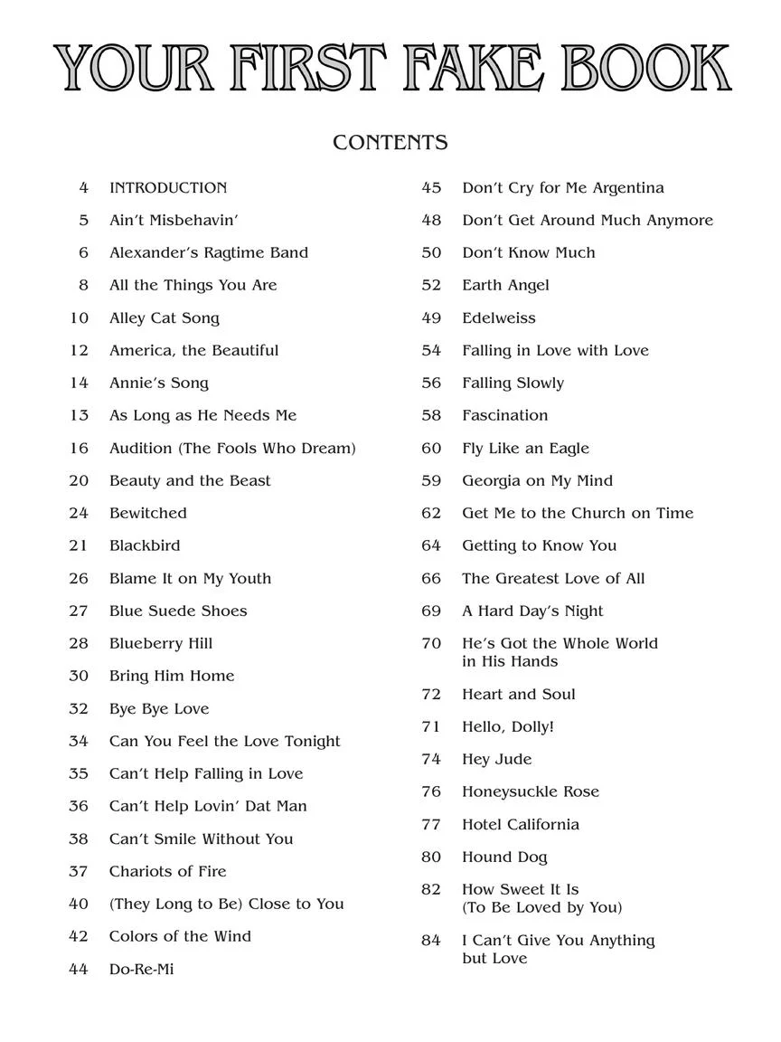 Your First Fake Book – 2nd Edition - Image 2