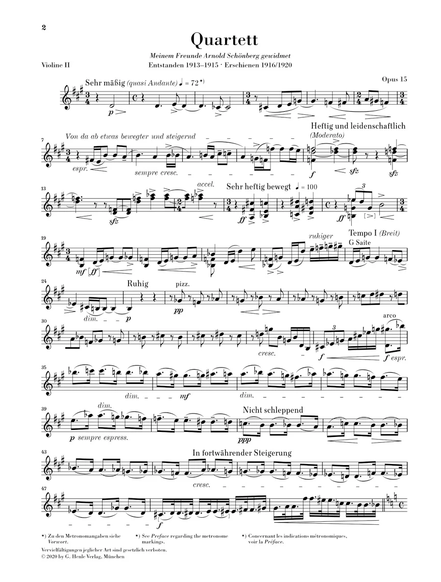 Zemlinsky: String Quartet No. 2, Op. 15 - Image 3