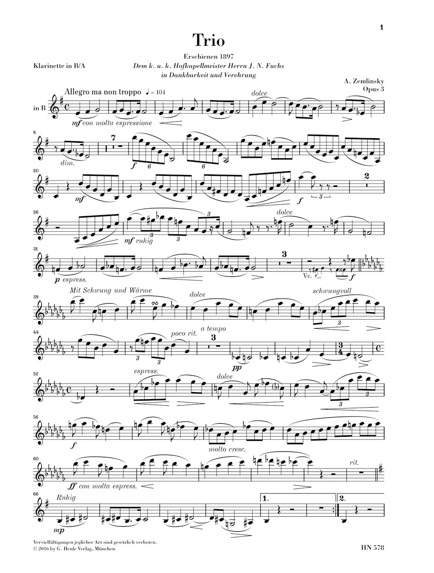 Zemlinsky: Trio, Op. 3 - Image 5