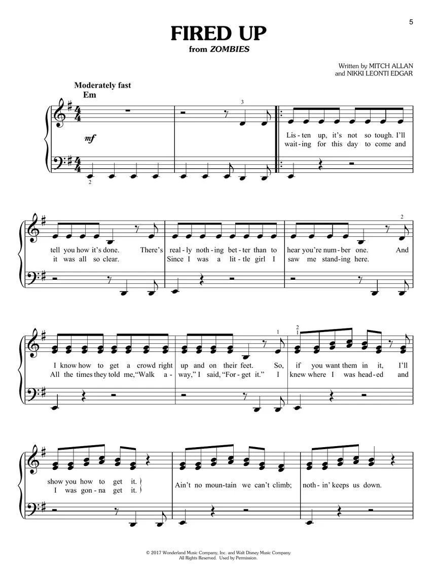 Zombies Easy Piano Collection - Image 2
